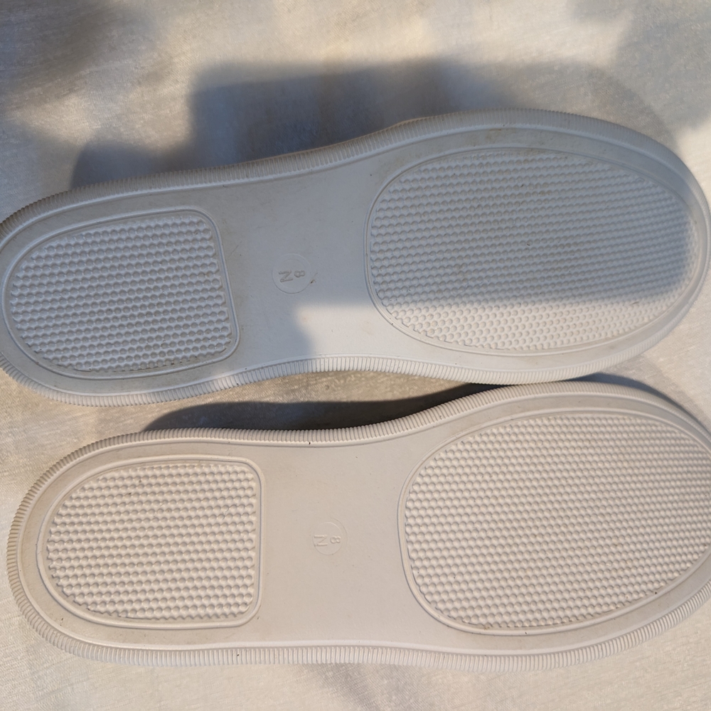 Pre-owned Vaneli Beige and Cream Slip-On Sneakers - Picture 6 of 8